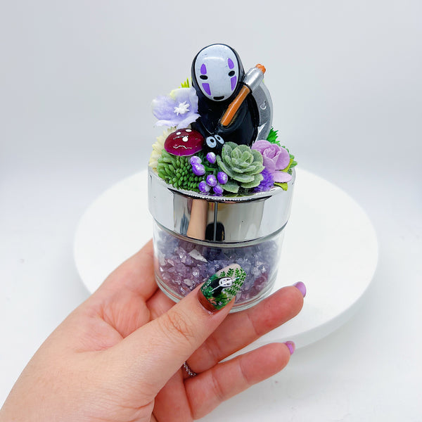 No Face Terrarium Jar