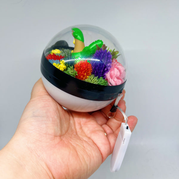 LIGHT UP Tropius Pokeball Terrarium