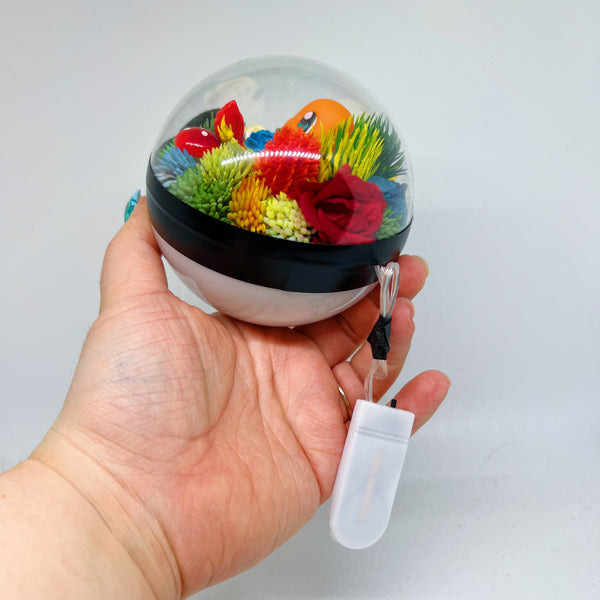 LIGHT UP Charmander Pokeball Terrarium