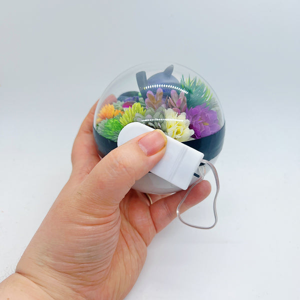 LIGHT UP Lampent Pokeball Terrarium