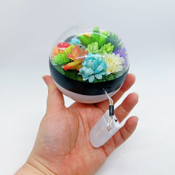 LIGHT UP Oddish Pokeball Terrarium