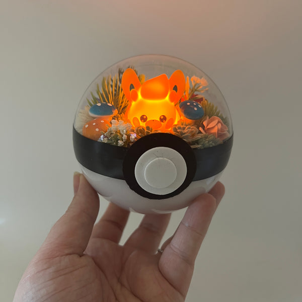 LIGHT UP Pawmi Pokeball Terrarium