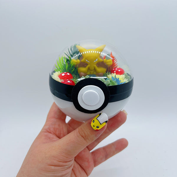 LIGHT UP Alakazam Pokeball Terrarium