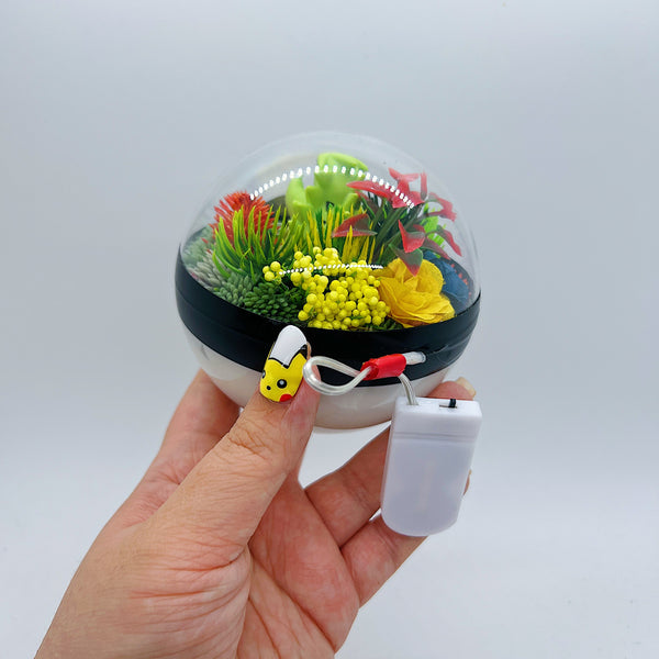 LIGHT UP Tyranitar Pokeball Terrarium