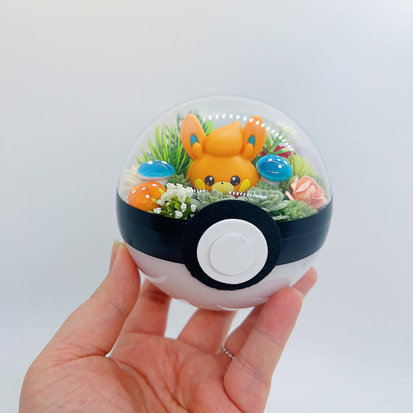 LIGHT UP Pawmi Pokeball Terrarium