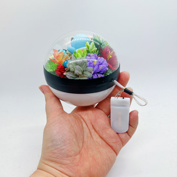 LIGHT UP Squirtle Squad Pokeball Terrarium