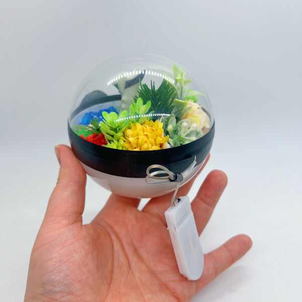 LIGHT UP Arceus Pokeball Terrarium