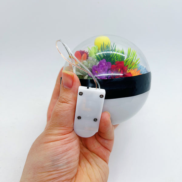 LIGHT UP Bellsprout Pokeball Terrarium
