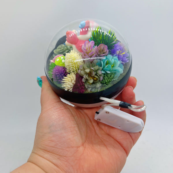 LIGHT UP Sylveon Pokeball Terrarium
