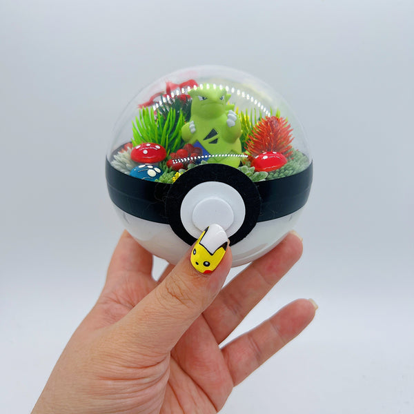 LIGHT UP Tyranitar Pokeball Terrarium