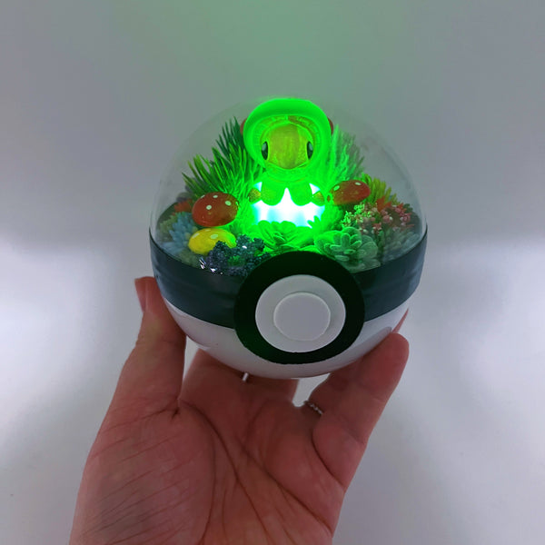 LIGHT UP Breloom Pokeball Terrarium