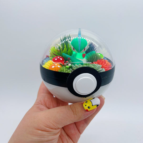 LIGHT UP Gallade Pokeball Terrarium