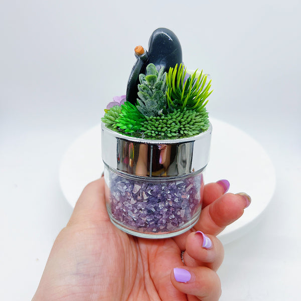 No Face Terrarium Jar