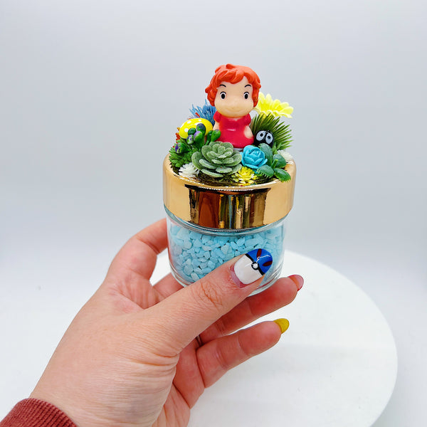 Ponyo Girl Terrarium Jar