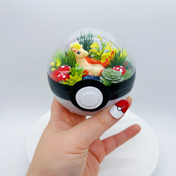 LIGHT UP Ponyta Pokeball Terrarium