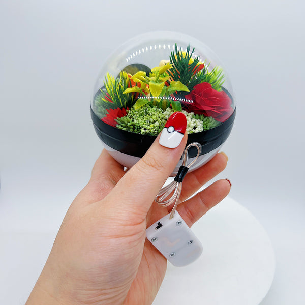 LIGHT UP Ponyta Pokeball Terrarium