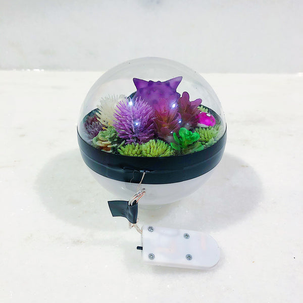 LIGHT UP Gengar Pokeball Terrarium