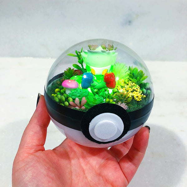 Roserade Light-Up Pokeball Terrarium