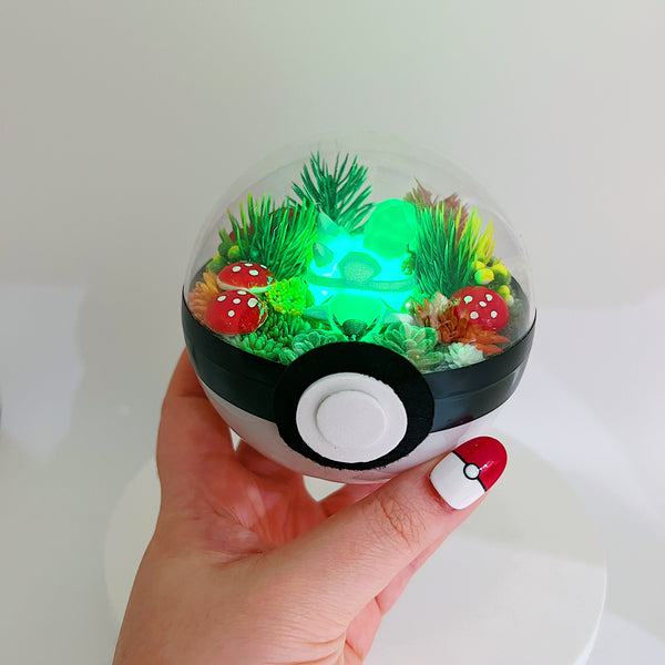 LIGHT UP Torterra Pokeball Terrarium