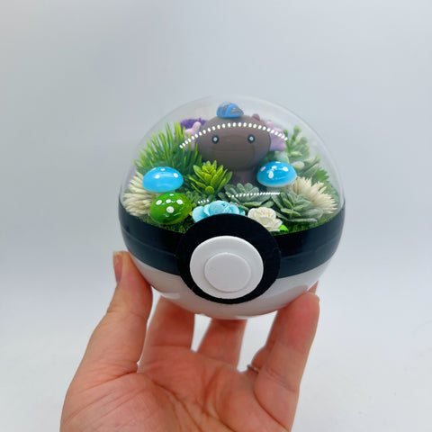 LIGHT UP Paldea Wooper Pokeball Terrarium