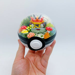 LIGHT UP Emboar Pokeball Terrarium