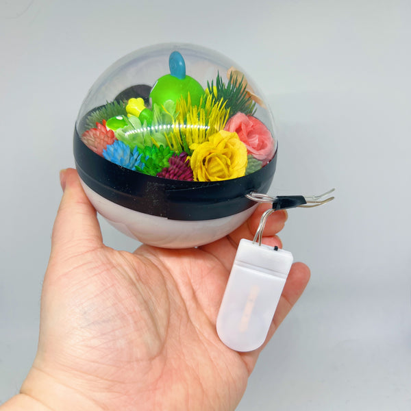 LIGHT UP Politoed Pokeball Terrarium