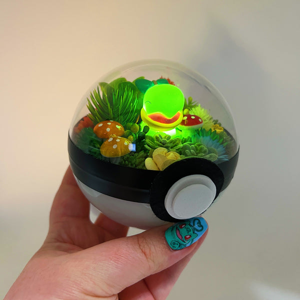 LIGHT UP Turtwig Pokeball Terrarium