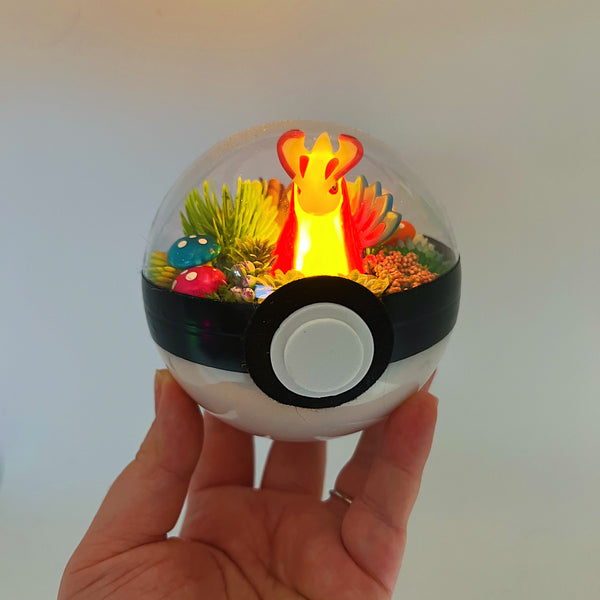 LIGHT UP Milotic Pokeball Terrarium