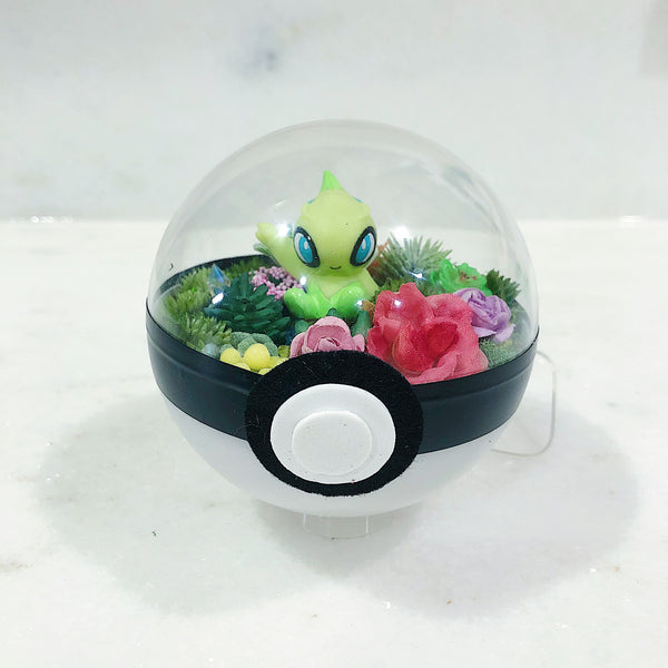 Celebi Light-Up Pokeball Terrarium