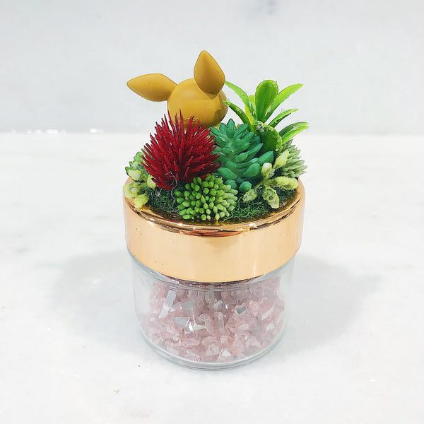 Poncho Eevee Pikachu Terrarium Jar