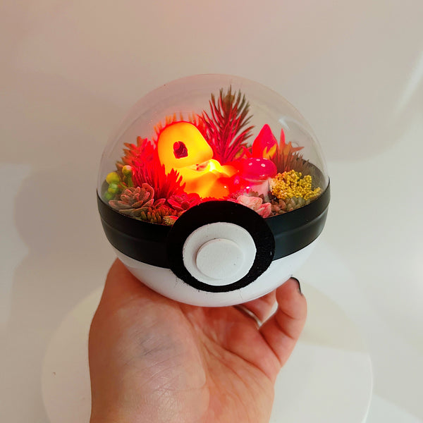 Charmander Light-Up Pokeball Terrarium