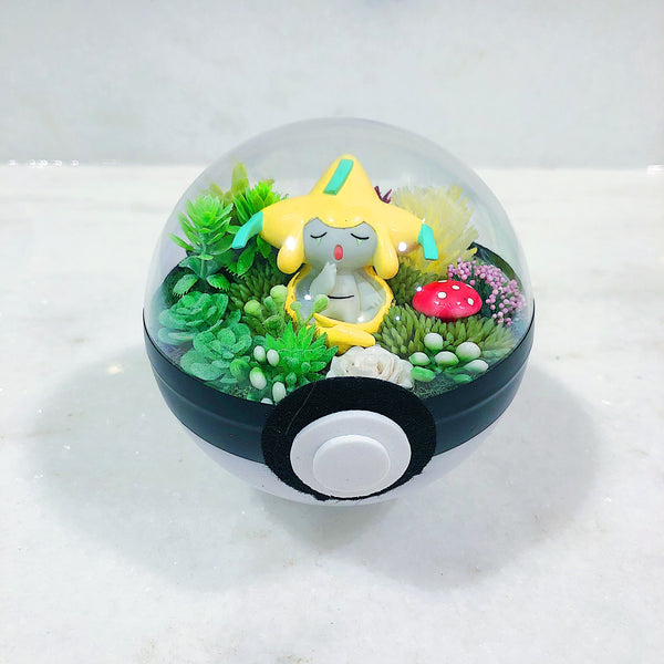 Jirachi Light-Up Pokeball Terrarium