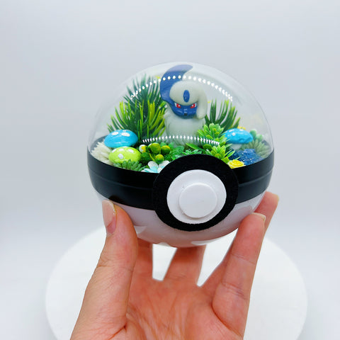 LIGHT UP Absol Pokeball Terrarium