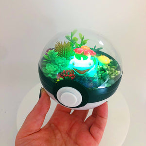 Venasaur Light-Up Pokeball Terrarium