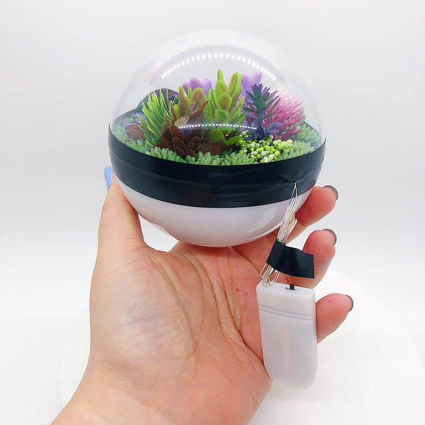 LIGHT UP Grimer Pokeball Terrarium